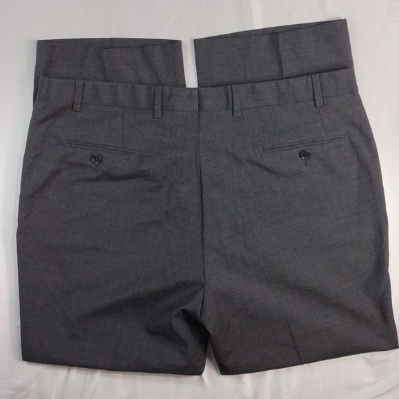John Varvatos Wool Dark Gray Slacks - Picture 7 of 12